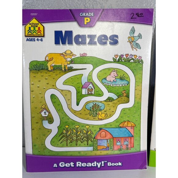 Preschool Workbooks Mazes and Connect the Dots by School Zone - Picture 2 of 6